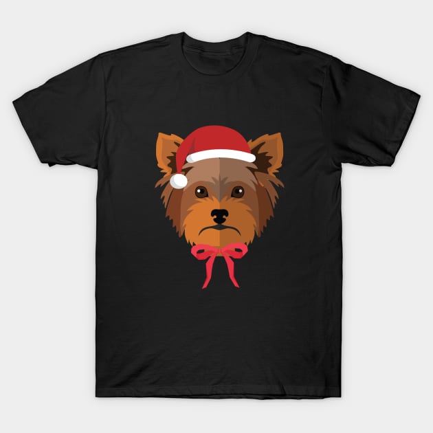 Yorkshire terrier (yorkie) Christmas Dog gift T-Shirt by ARBEEN Art